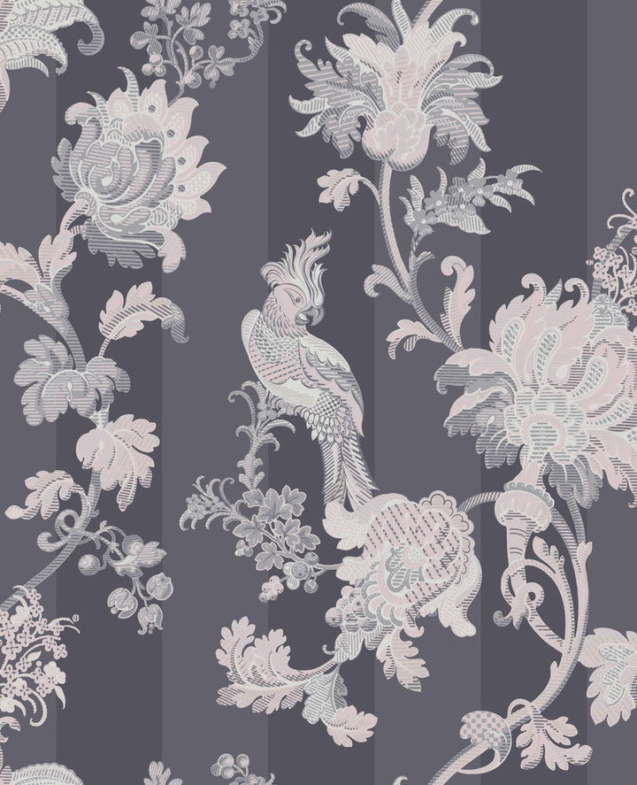 Zerzura Slate Grey & Blush Pink by Cole & Son Wallcovering
