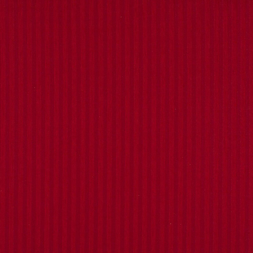 1131 Ruby Stripe by Charlotte Fabric Uptown Jacquards VII 52% Polyester, 48% Cotton Made In USA Exceeds 70,000 Wyzenbeek Rubs (Heavy Duty) Horizontal: .5" 54 Inches - Fabric Carolina -
