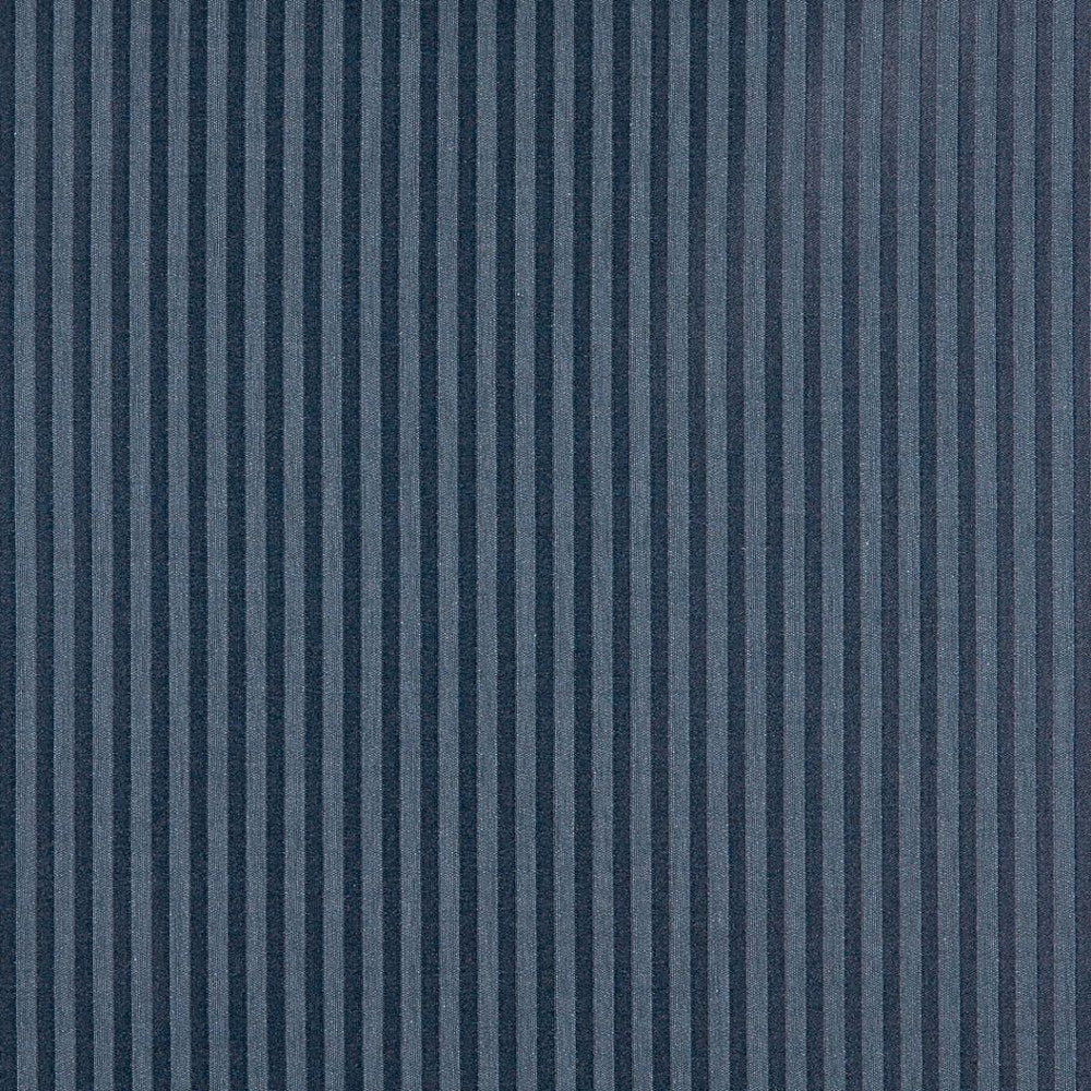 1136 Sapphire Stripe by Charlotte Fabric Uptown Jacquards VII 52% Polyester, 48% Cotton Made In USA Exceeds 70,000 Wyzenbeek Rubs (Heavy Duty) Horizontal: .5" 54 Inches - Fabric Carolina -