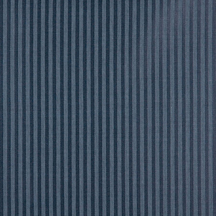 1136 Sapphire Stripe by Charlotte Fabric Uptown Jacquards VII 52% Polyester, 48% Cotton Made In USA Exceeds 70,000 Wyzenbeek Rubs (Heavy Duty) Horizontal: .5" 54 Inches - Fabric Carolina -
