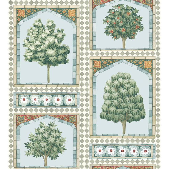 Sultan'S Palace Print Room Blue & Duck Egg by Cole & Son Wallcovering COLE & SON MARTYN LAWRENCE BULLARD PAPER - 100% United Kingdom Horizontal: and Vertical: 30 27 - Fabric Carolina -