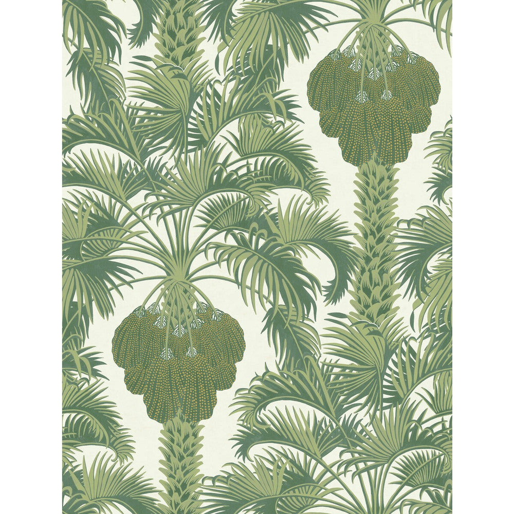 Hollywood Palm Leaf Green by Cole & Son Wallcovering COLE & SON MARTYN LAWRENCE BULLARD PAPER - 100% United Kingdom Horizontal: and Vertical: 27 20.5 - Fabric Carolina -