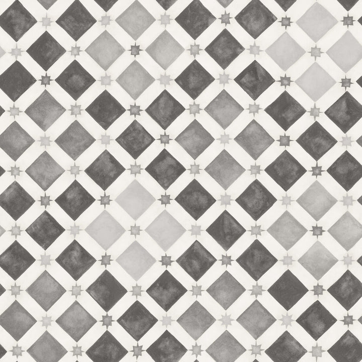 Zellige Soot & Snow by Cole & Son Wallcovering COLE & SON MARTYN LAWRENCE BULLARD PAPER - 100% United Kingdom Horizontal: and Vertical: 20.5 20.5 - Fabric Carolina -
