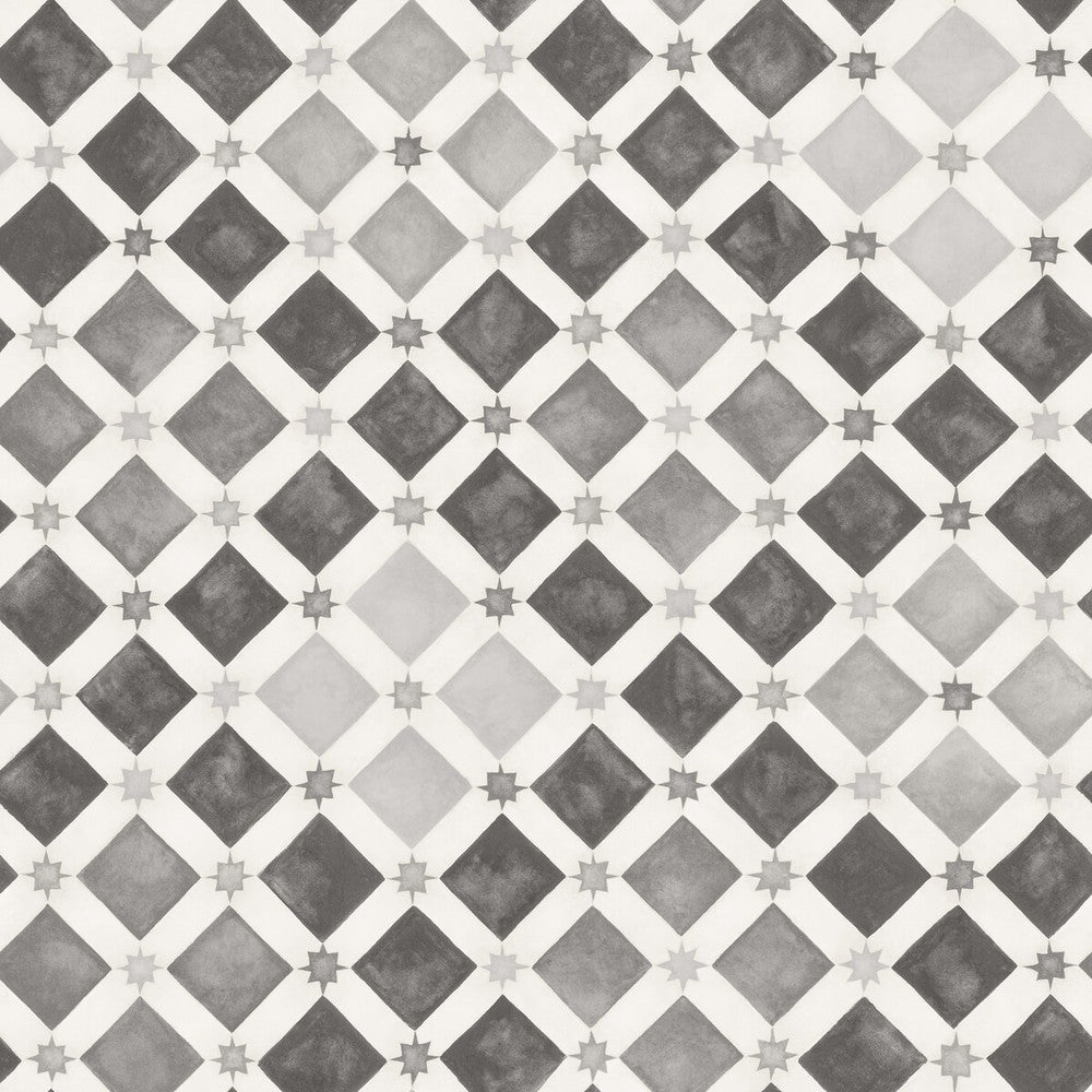 Zellige Soot & Snow by Cole & Son Wallcovering COLE & SON MARTYN LAWRENCE BULLARD PAPER - 100% United Kingdom - Horizontal: - and Vertical: 20.5 20.5 - Fabric Carolina -