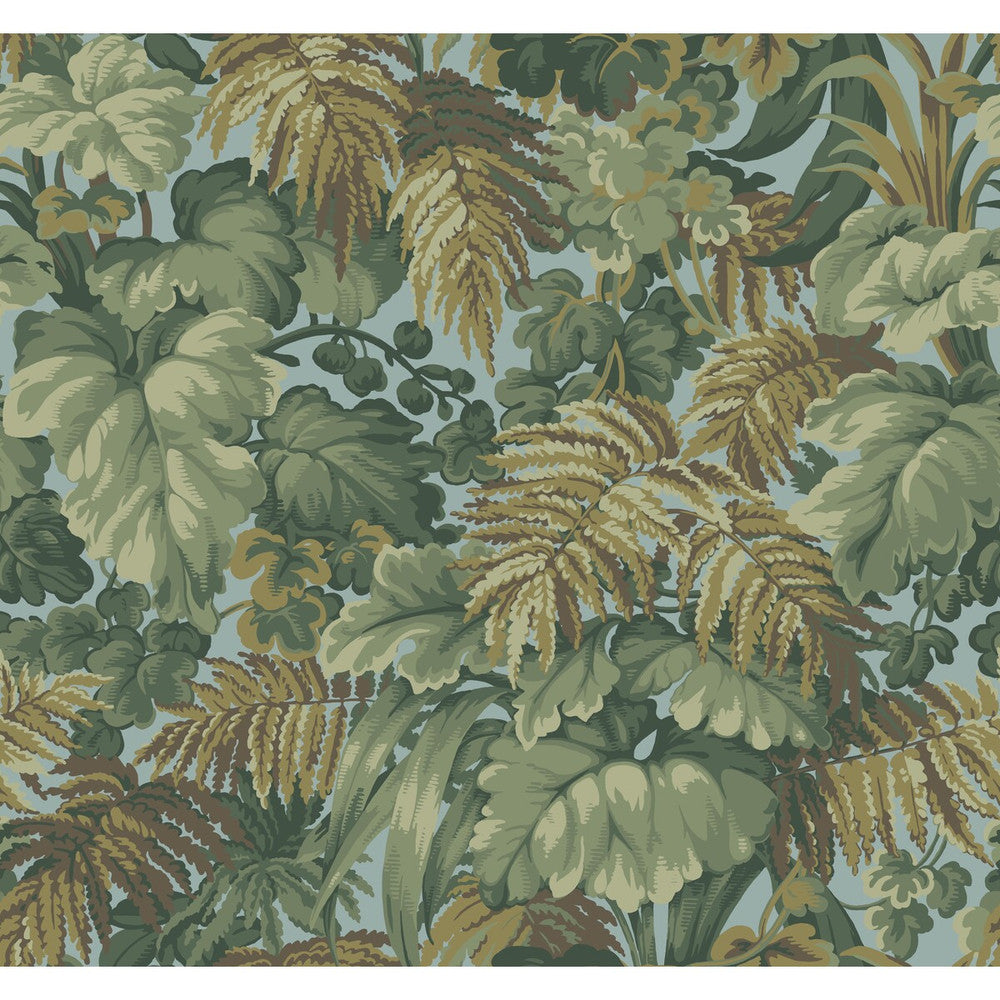 Royal Fernery Khaki & Print Room Blue by Cole & Son Wallcovering COLE & SON MARTYN LAWRENCE BULLARD PAPER - 100% United Kingdom - Horizontal: - and Vertical: 25.2 27 - Fabric Carolina -