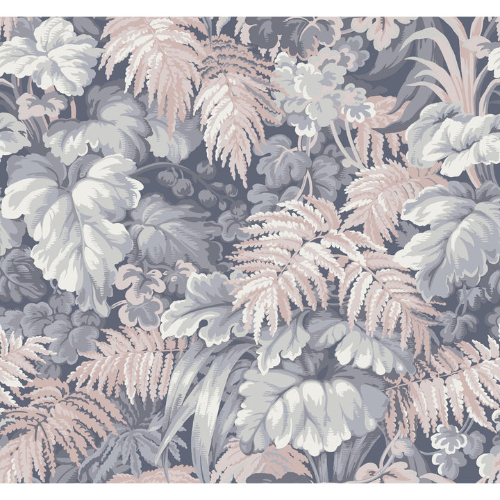 Royal Fernery Slate Blue & Blush Pink by Cole & Son Wallcovering COLE & SON MARTYN LAWRENCE BULLARD PAPER - 100% United Kingdom Horizontal: and Vertical: 25.2 27 - Fabric Carolina -