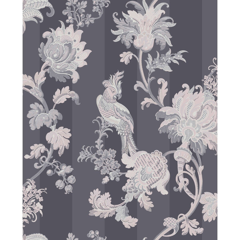 Zerzura Slate Grey & Blush Pink by Cole & Son Designer Wallcovering COLE & SON MARTYN LAWRENCE BULLARD PAPER - 100% United Kingdom Horizontal: and Vertical: 25.2 20.5 - Swanky Fabrics -