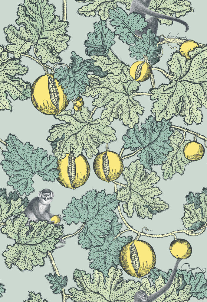 Frutto Proibito Seafoam & Lemon by Cole & Son Wallcovering