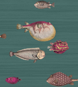 Acquario Viridian by Cole & Son Wallcovering