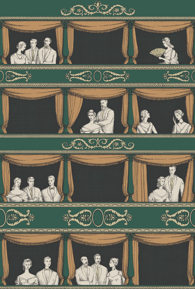 Teatro Racing Car Green by Cole & Son Wallcovering