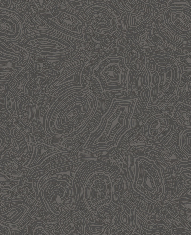 Malachite Charcoal & Silver by Cole & Son Wallcovering
