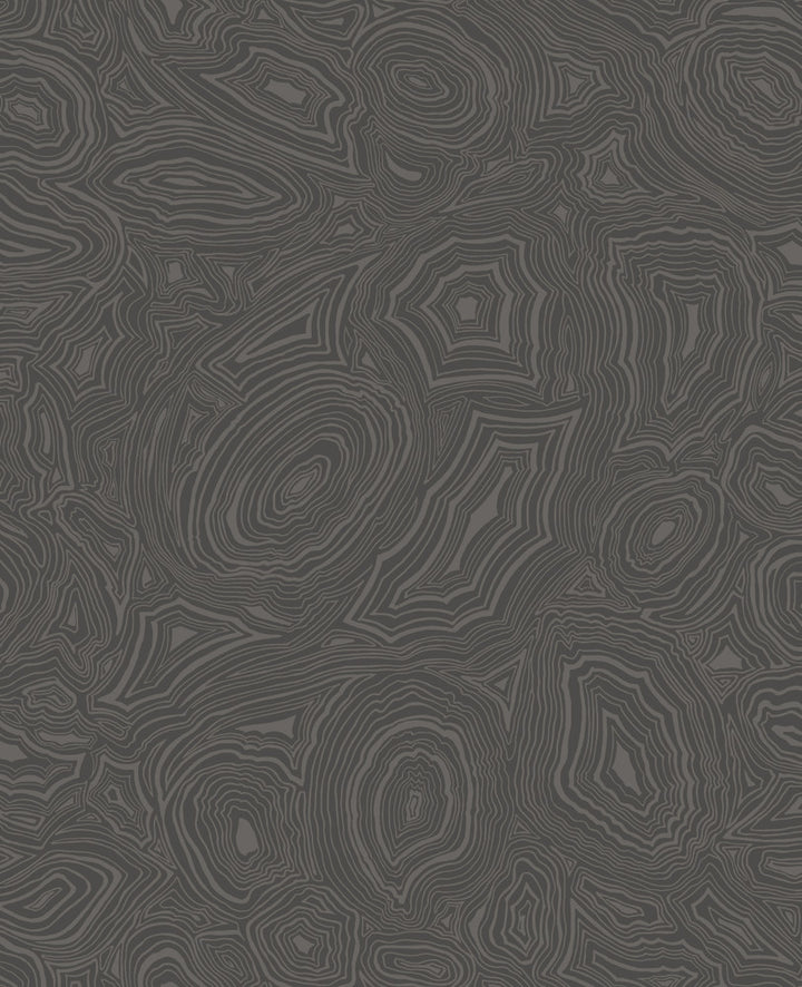 Malachite Charcoal & Silver by Cole & Son Wallcovering