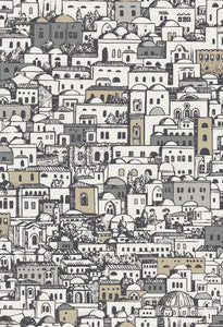 Mediterranea White & Metallic by Cole & Son Wallcovering