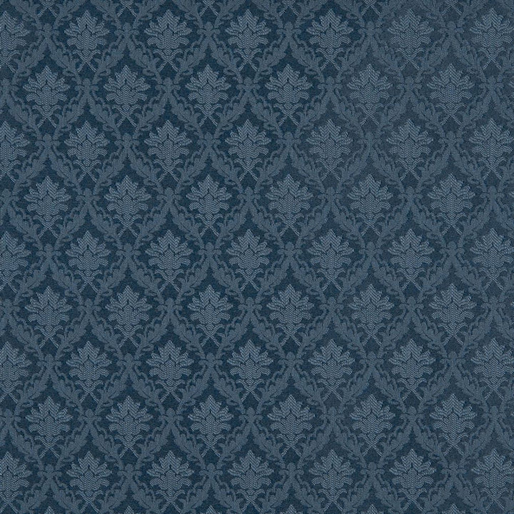 1145 Sapphire Cameo by Charlotte Fabric Uptown Jacquards VII 52% Polyester, 48% Cotton Made In USA Exceeds 70,000 Wyzenbeek Rubs (Heavy Duty) Horizontal: 2.5" x Vertical: 3" 54 Inches - Fabric Carolina -