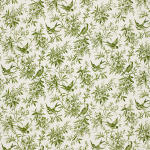 Songbirds Moss 1149047 by Schumacher Fabric