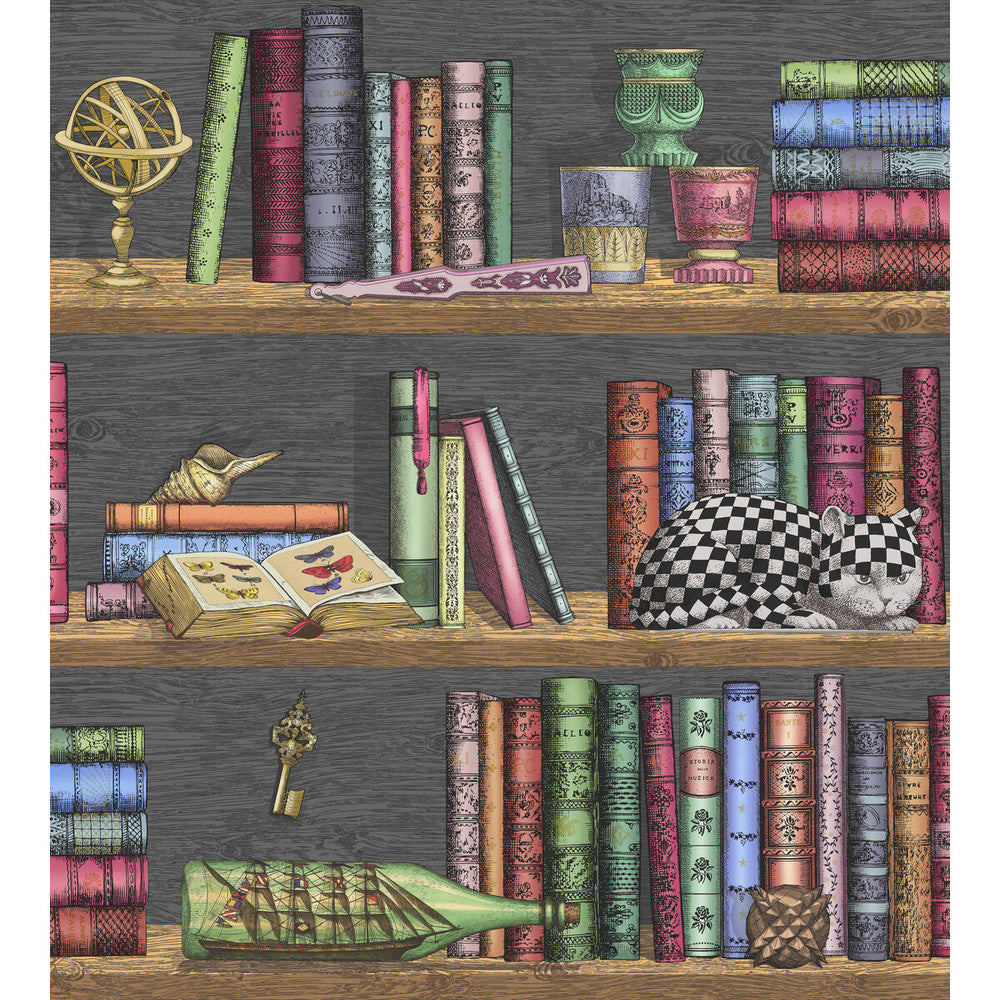Libreria Rich Multi by Cole & Son Wallcovering Cole & Son Wallcovering Libreria Rich MultiWallcovering COLE & SON FORNASETTI SENZA TEMPO PAPER - 100% United Kingdom </p><p>Repeat: H: 27, V: 30 27 - Fabric Carolina -