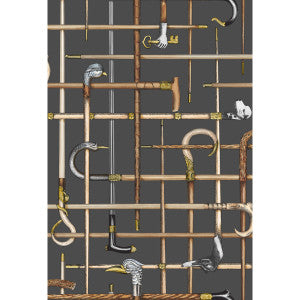 Bastoni Charcoal by Cole & Son Wallcovering