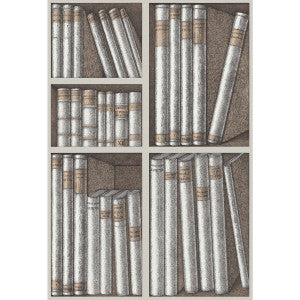 Ex Libris Stone/Linen by Cole & Son Wallcovering