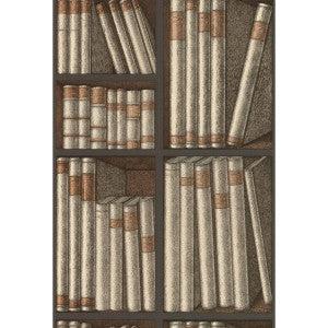 Ex Libris Oat/Charcoal by Cole & Son Wallcovering