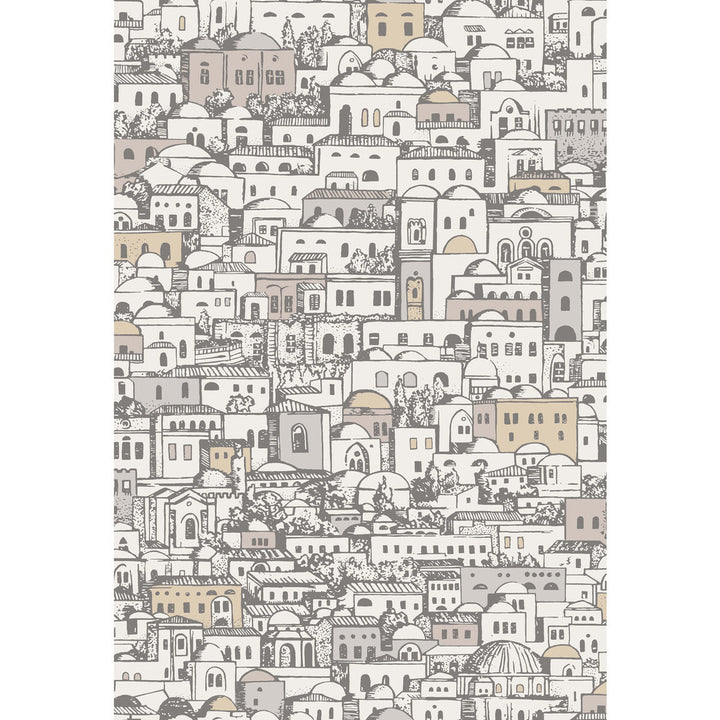 Mediterranea White/Gilver by Cole & Son Wallcovering COLE & SON FORNASETTI SENZA TEMPO PAPER - 100% United Kingdom - Horizontal: 20.5 and Vertical: 29.9 20.5 - Fabric Carolina -