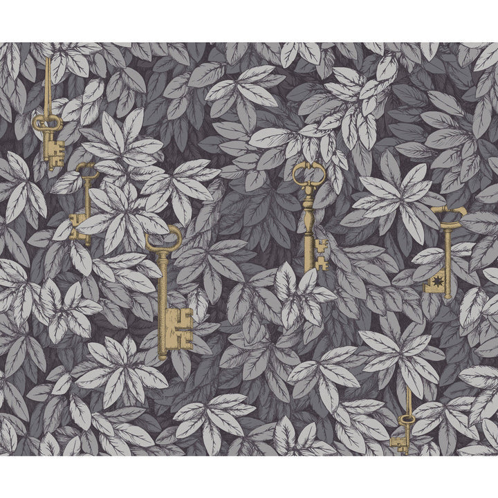 Chiavi Segrete Sblue/Grey by Cole & Son Designer Wallcovering COLE & SON FORNASETTI SENZA TEMPO PAPER - 100% United Kingdom Horizontal: 27 and Vertical: 22.4 27 - Swanky Fabrics -