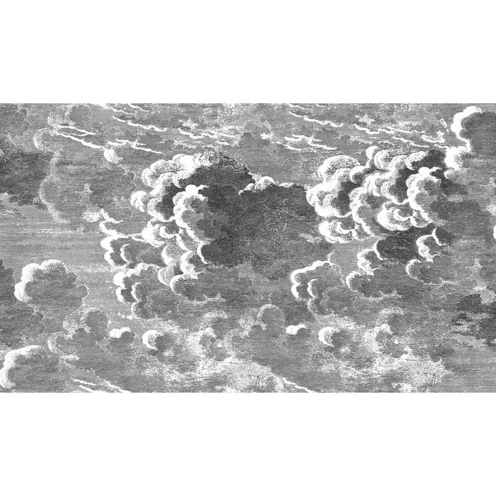 Nuvolette Black/White by Cole & Son Wallcovering COLE & SON FORNASETTI SENZA TEMPO PAPER - 100% United Kingdom Horizontal: 54 and Vertical: 31.5 54 - Fabric Carolina -