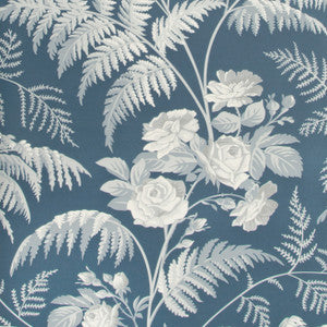 Rose White/Ice Blue/Denim by Cole & Son Wallcovering