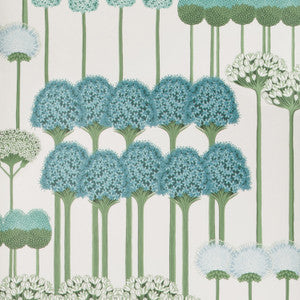 Allium Teal/Jade/White by Cole & Son Wallcovering