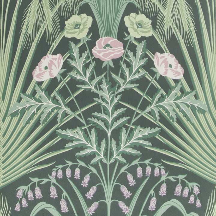 Bluebell Sage On Charcoal by Cole & Son Wallcovering