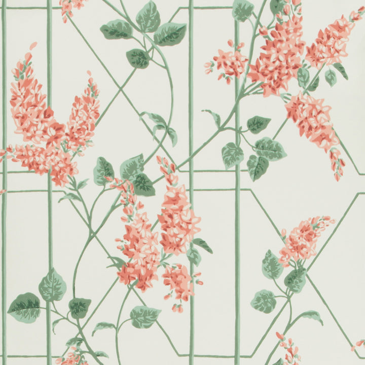 Woodland Coral/Olive/Char by Cole & Son Wallcovering