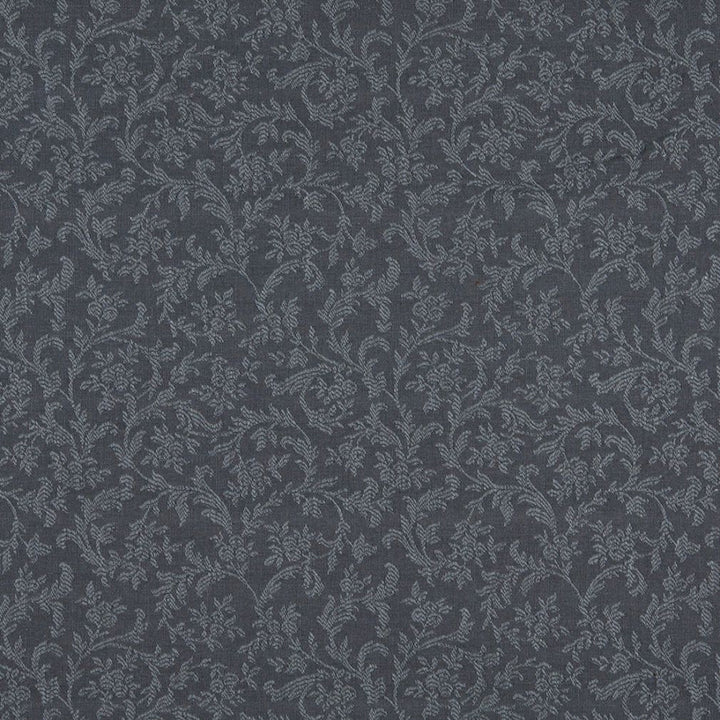 1154 Sapphire Vine by Charlotte Fabric Uptown Jacquards VII 52% Polyester, 48% Cotton Made In USA Exceeds 70,000 Wyzenbeek Rubs (Heavy Duty) Horizontal: 7" x Vertical: 6.5" 54 Inches - Fabric Carolina -
