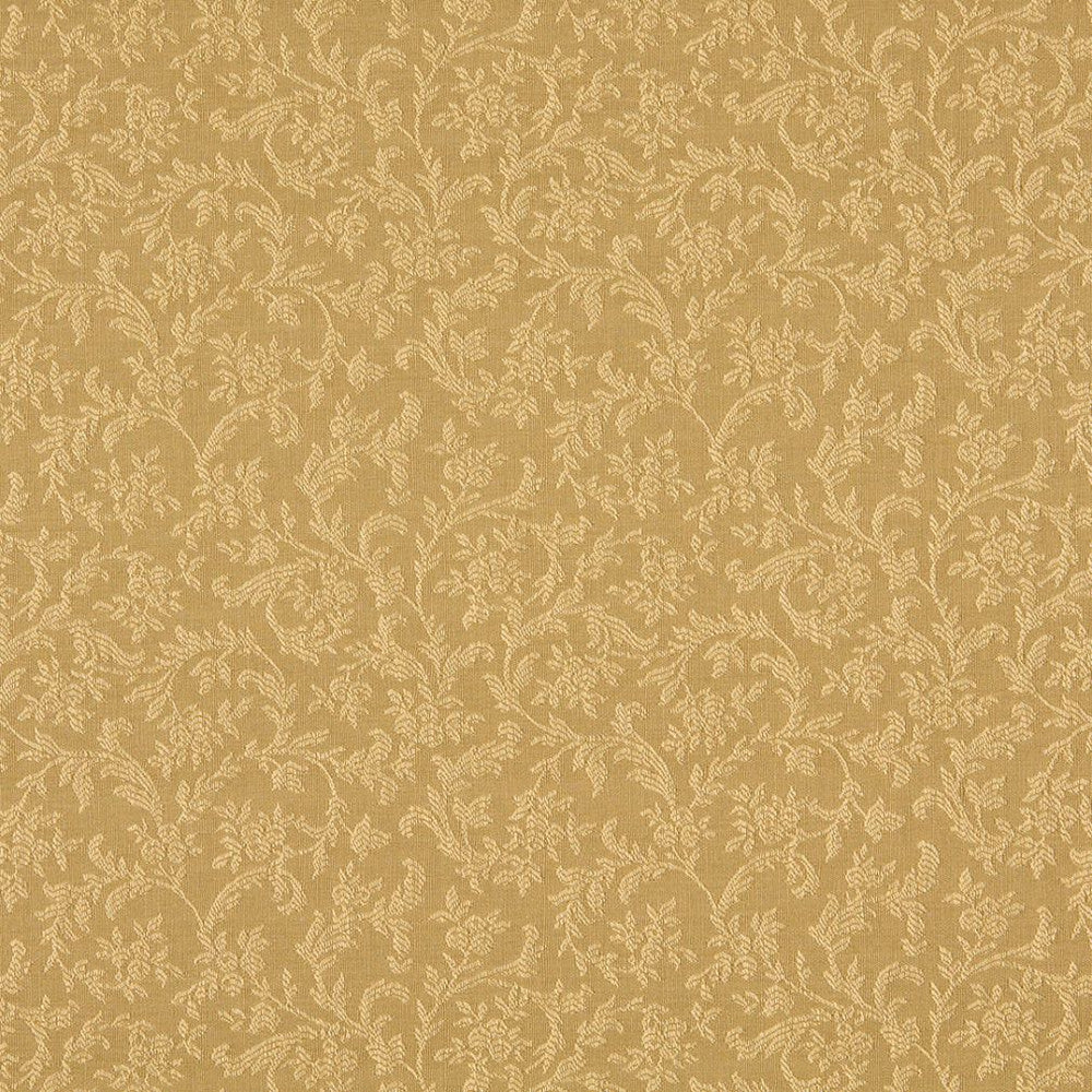 1155 Gold Vine by Charlotte Fabric Uptown Jacquards VII 52% Polyester, 48% Cotton Made In USA Exceeds 70,000 Wyzenbeek Rubs (Heavy Duty) Horizontal: 7" x Vertical: 6.5" 54 Inches - Fabric Carolina -