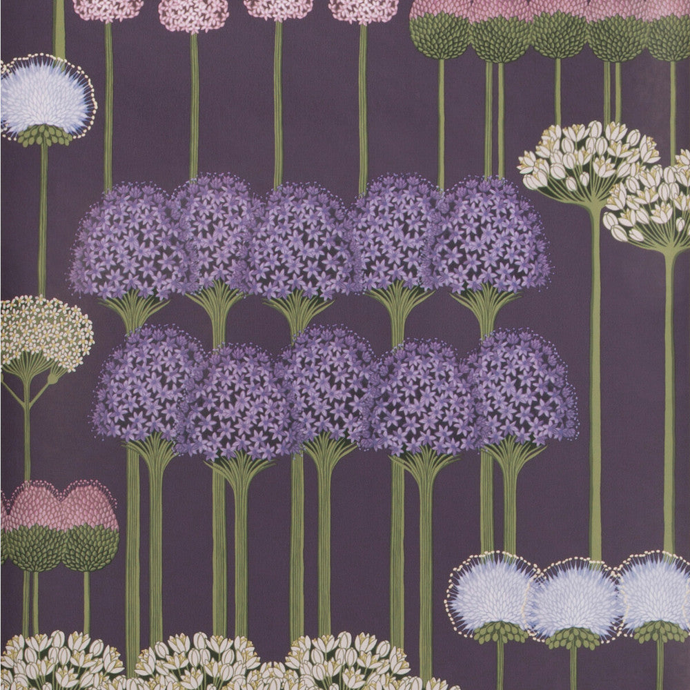 Allium Mulb/Heather/Violet by Cole & Son Wallcovering COLE & SON BOTANICAL BOTANICA PAPER - 100% United Kingdom - Horizontal: - and Vertical: 30 20.5 - Fabric Carolina -