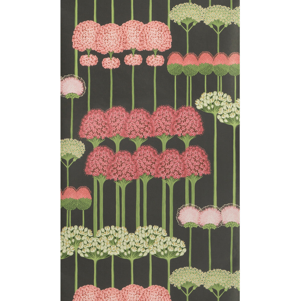 Allium Coral/L Green/Char by Cole & Son Wallcovering COLE & SON BOTANICAL BOTANICA PAPER - 100% United Kingdom Horizontal: and Vertical: 30 20.5 - Fabric Carolina -