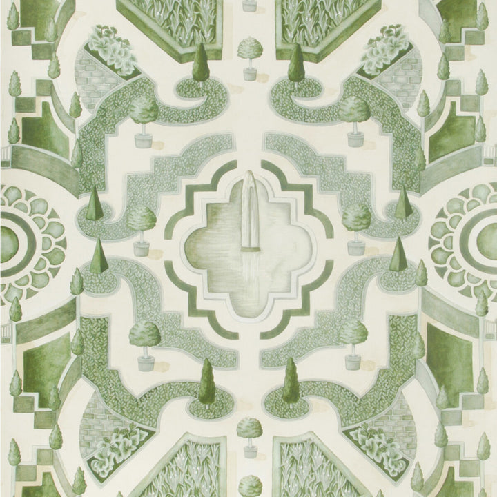 Topiary Leaf Green by Cole & Son Wallcovering COLE & SON BOTANICAL BOTANICA PAPER - 100% United Kingdom Horizontal: 20.5 and Vertical: 30 20.5 - Fabric Carolina -