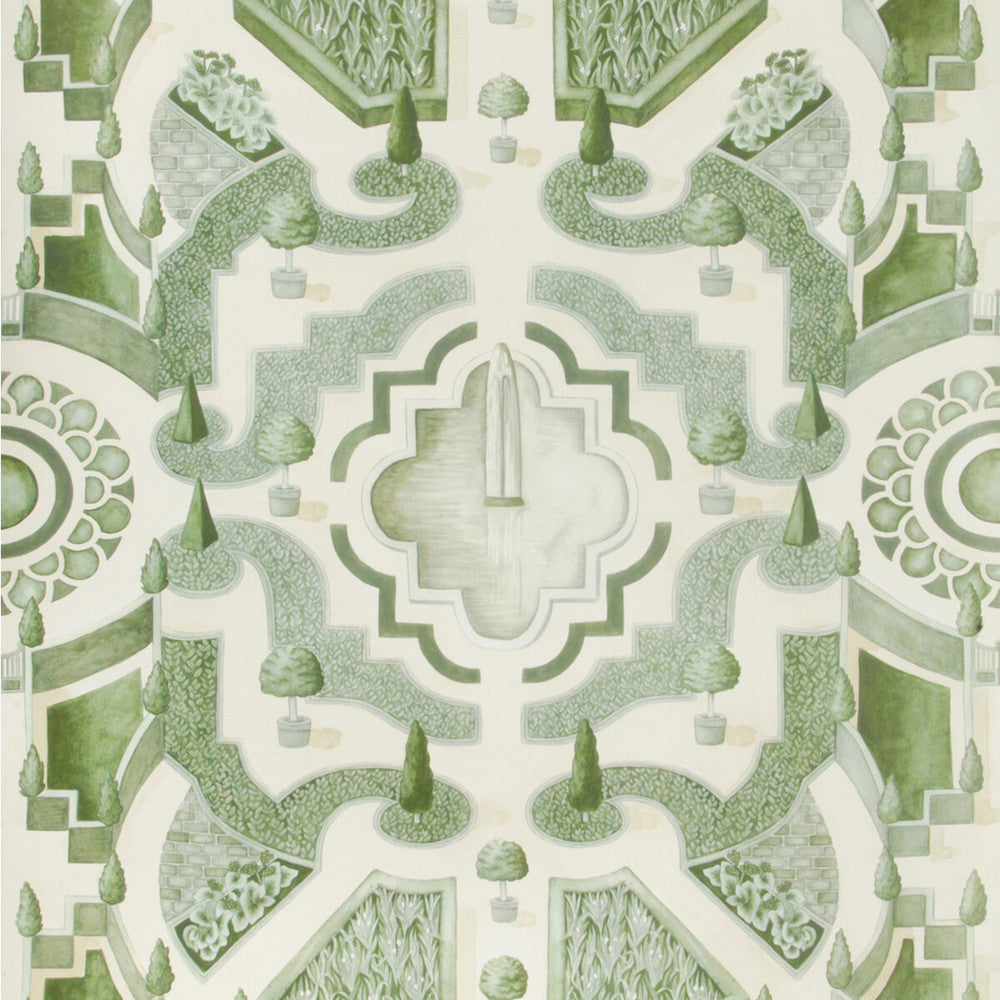 Topiary Leaf Green by Cole & Son Wallcovering COLE & SON BOTANICAL BOTANICA PAPER - 100% United Kingdom - Horizontal: 20.5 and Vertical: 30 20.5 - Fabric Carolina -