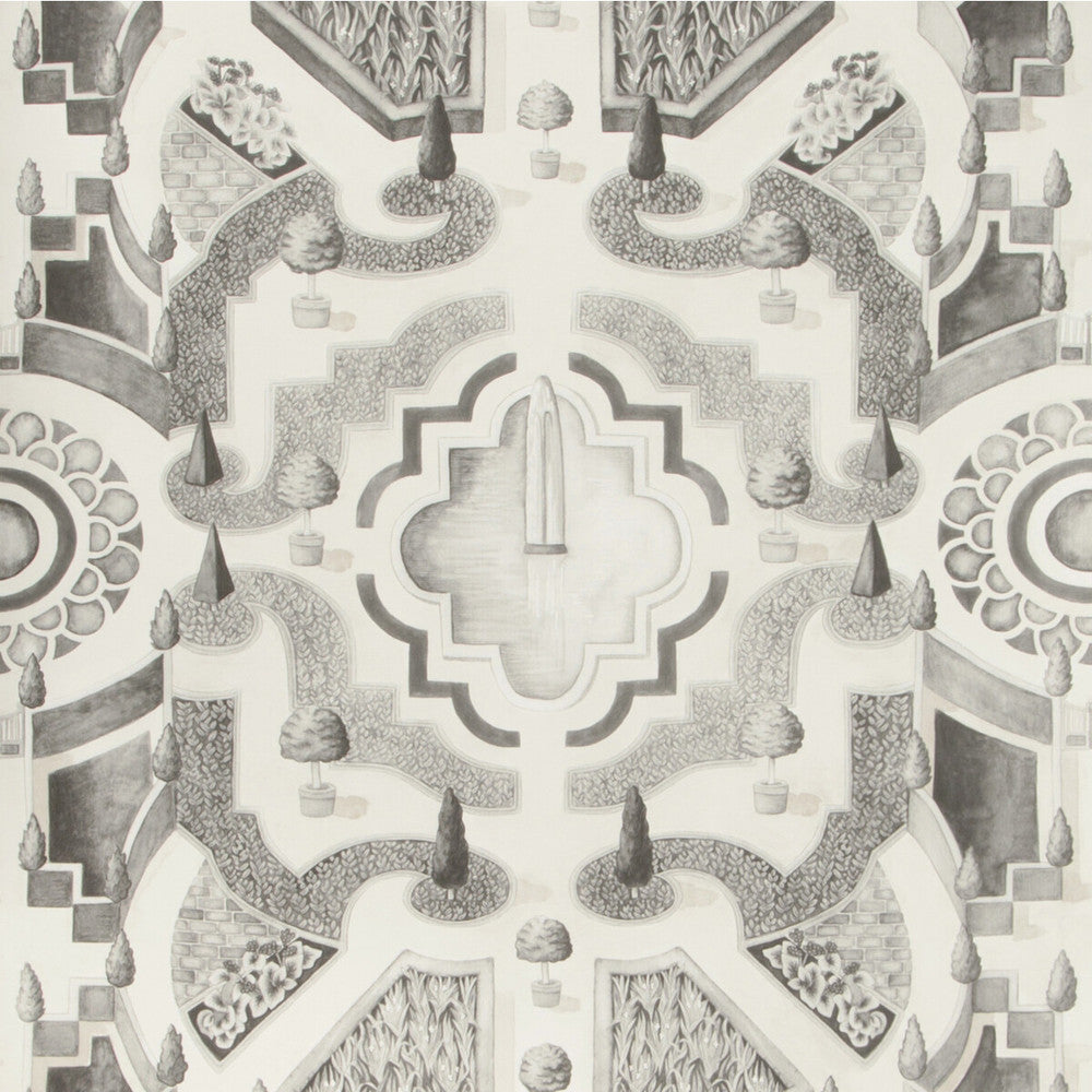 Topiary Soot by Cole & Son Wallcovering COLE & SON BOTANICAL BOTANICA PAPER - 100% United Kingdom Horizontal: 20.5 and Vertical: 30 20.5 - Fabric Carolina -