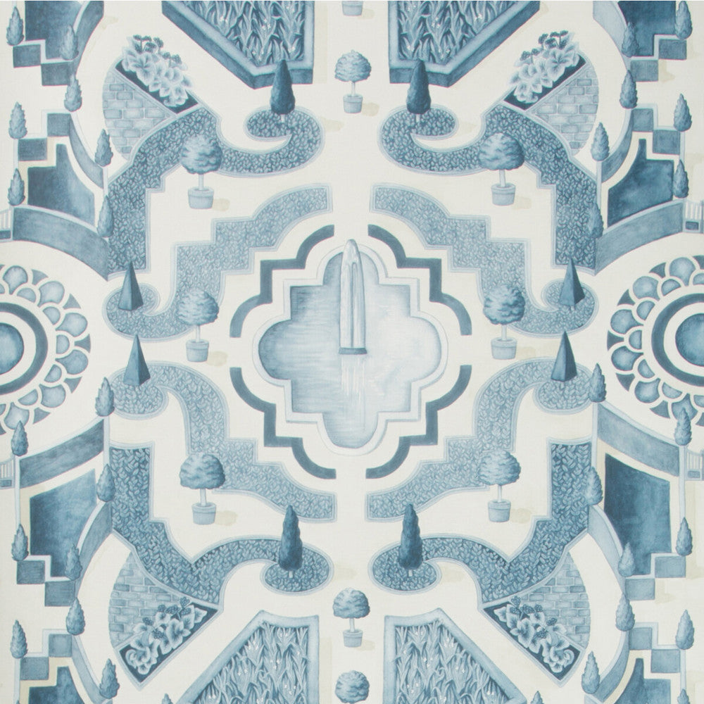 Topiary China Blue by Cole & Son Wallcovering COLE & SON BOTANICAL BOTANICA PAPER - 100% United Kingdom Horizontal: 20.5 and Vertical: 30 20.5 - Fabric Carolina -