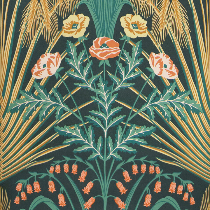 Bluebell Teal/Gold/Petrol by Cole & Son Wallcovering Cole & Son Wallcovering Bluebell Teal/Gold/PetrolWallcovering COLE & SON BOTANICAL BOTANICA PAPER - 100% United Kingdom </p><p>Repeat: H: 20.5, V: 30 20.5 - Fabric Carolina -