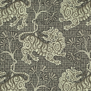 Lion Dance Teak 3 by P Kaufmann Fabrics Fabric