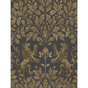 Boscobel Oak Ant Gold/Blk by Cole & Son Wallcovering