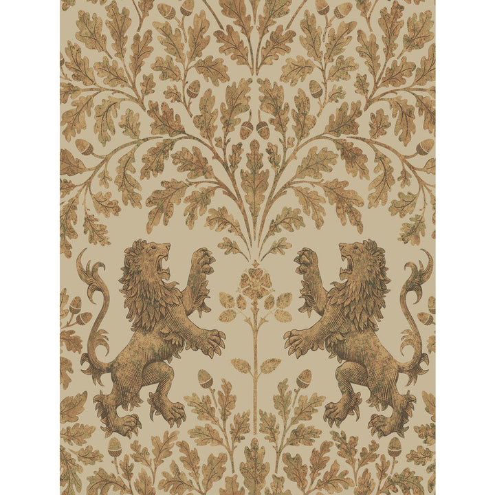 Boscobel Oak M Gold/Oat by Cole & Son Designer Wallcovering COLE & SON PEARWOOD PAPER - 100% United Kingdom Horizontal: 20.5 and Vertical: 27 20.5 - Swanky Fabrics -