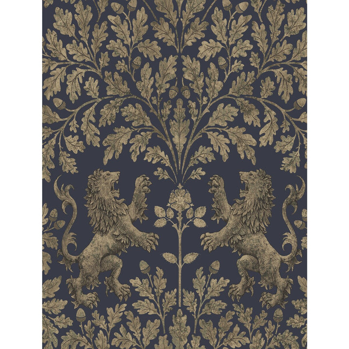 Boscobel Oak M Gilver/Ink by Cole & Son Wallcovering COLE & SON PEARWOOD PAPER - 100% United Kingdom Horizontal: 20.5 and Vertical: 27 20.5 - Fabric Carolina -