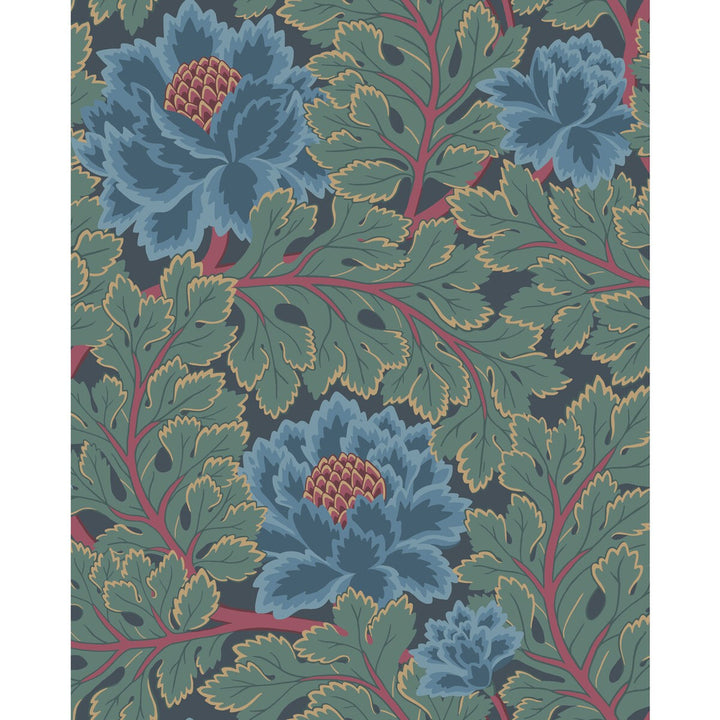Aurora Petrol/Teal/Ink by Cole & Son Wallcovering Cole & Son Wallcovering Aurora Petrol/Teal/InkWallcovering COLE & SON PEARWOOD PAPER - 100% United Kingdom </p><p>Repeat: H: 20.5, V: 25.5 20.5 - Fabric Carolina -