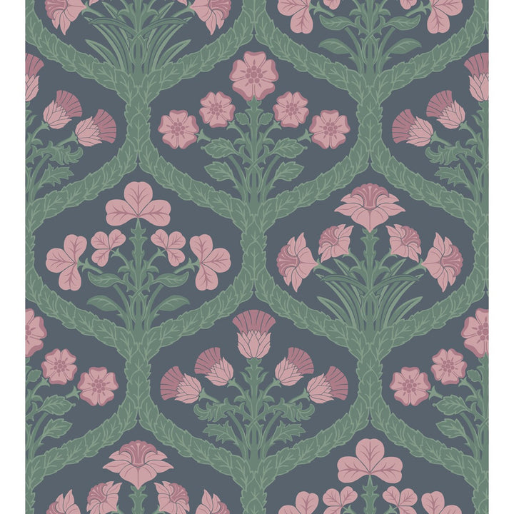 Floral Kingdom Rose/Fores by Cole & Son Wallcovering COLE & SON PEARWOOD PAPER - 100% United Kingdom - Horizontal: 27 and Vertical: 29.9 27 - Fabric Carolina -
