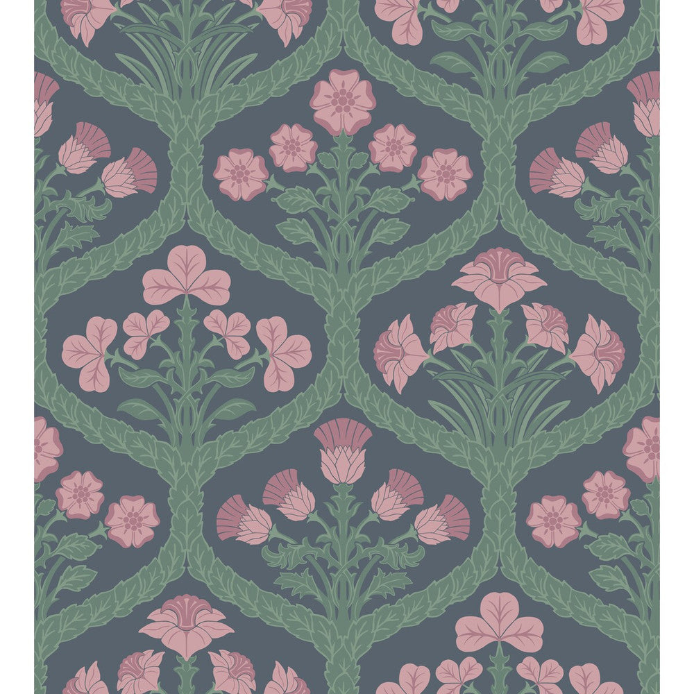 Floral Kingdom Rose/Fores by Cole & Son Wallcovering COLE & SON PEARWOOD PAPER - 100% United Kingdom Horizontal: 27 and Vertical: 29.9 27 - Fabric Carolina -