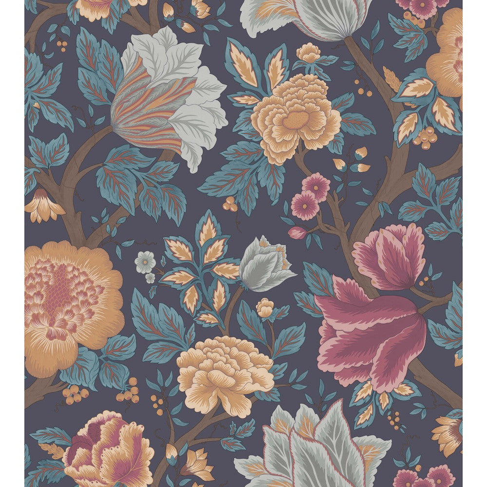 Midsummer Bloom Oran/Rose by Cole & Son Designer Wallcovering COLE & SON PEARWOOD PAPER - 100% United Kingdom Horizontal: 27 and Vertical: 30 27 - Swanky Fabrics -