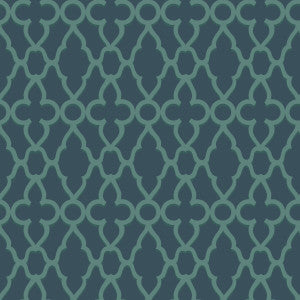 Treillage Viridian/Ink by Cole & Son Wallcovering