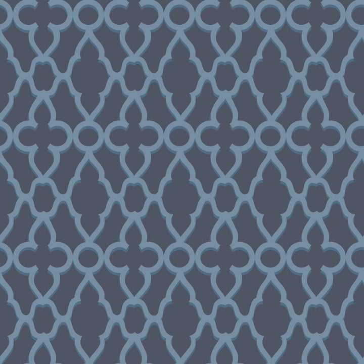 Treillage Cerulean/Midnig by Cole & Son Wallcovering Cole & Son Wallcovering Treillage Cerulean/MidnigWallcovering COLE & SON PEARWOOD PAPER - 100% United Kingdom </p><p>Repeat: H: 20.5, V: 20.5 20.5 - Fabric Carolina -