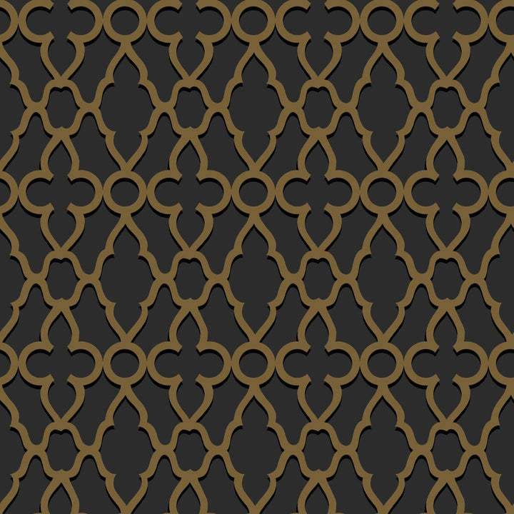 Treillage M Bronze/Char by Cole & Son Wallcovering COLE & SON PEARWOOD PAPER - 100% United Kingdom Horizontal: 20.5 and Vertical: 20.5 20.5 - Fabric Carolina -